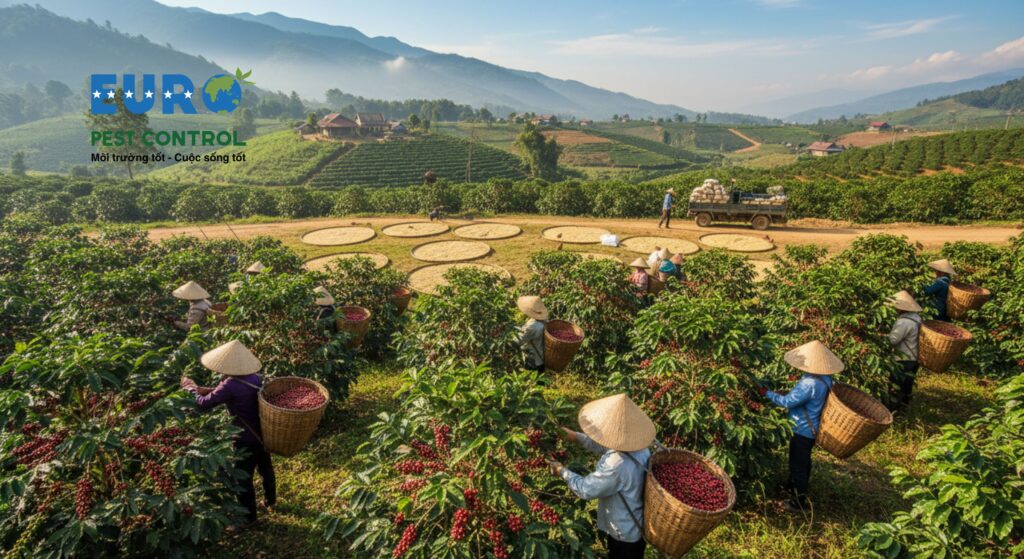 Thu Hoạch Cà Phê Việt Nam Tháng 2/2026: Tình Hình & Giải Pháp Bảo Quản Nông Sản Hiệu Quả
